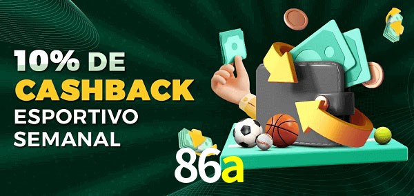 10% de bônus de cashback na 86a